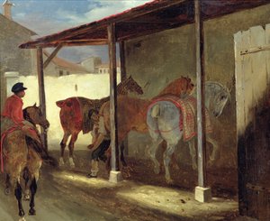 La grange du maréchal-ferrant, 1820-21 - Theodore Gericault